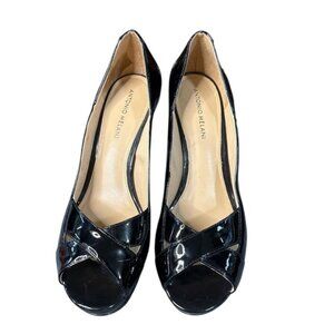 Antonio Melani Black Patent Heels Breese Size 10